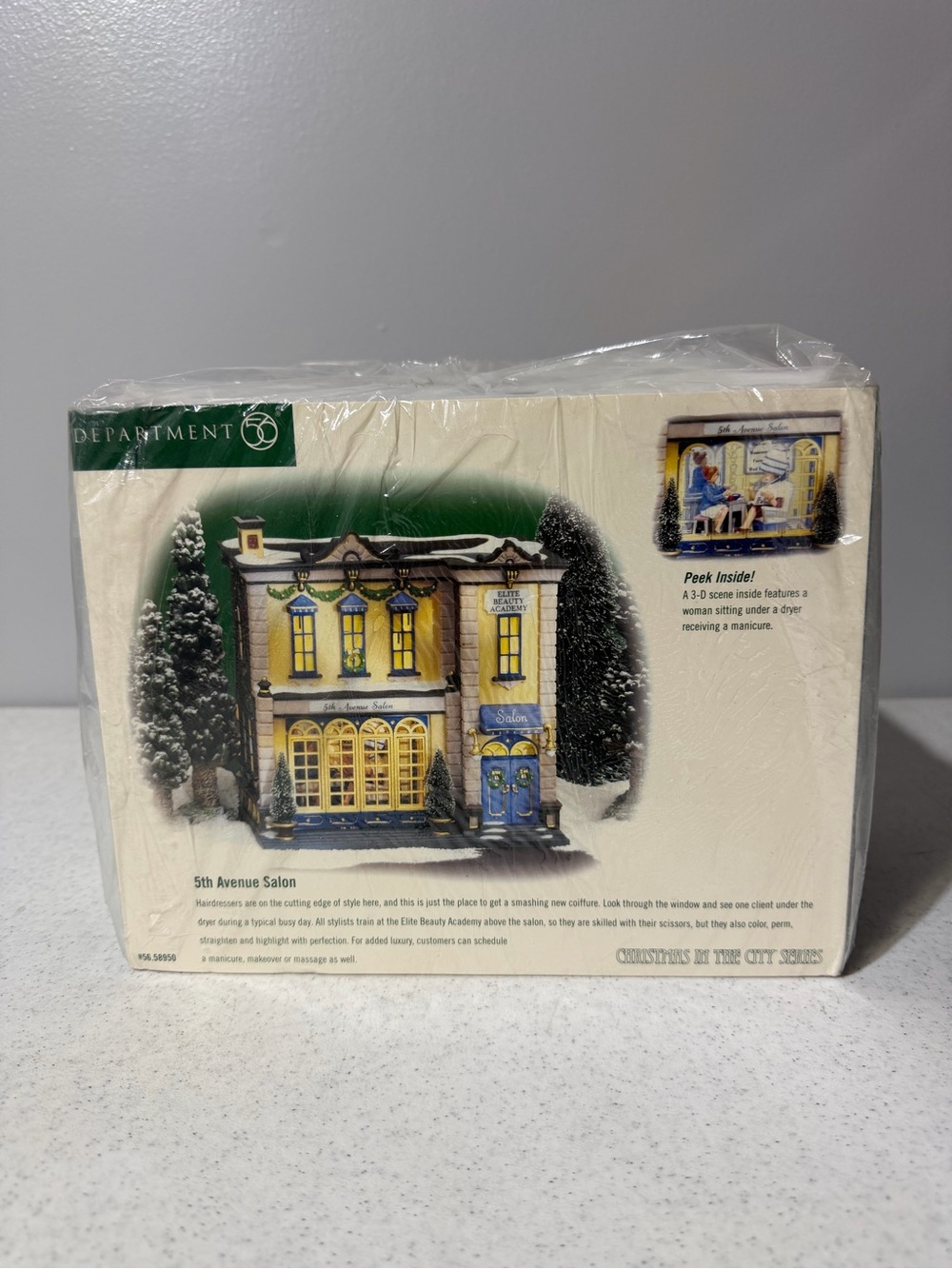 NEW Department 56 (CHRISTMAS IN THE CITY): Get Stylin' with 5TH AVENUE SALON